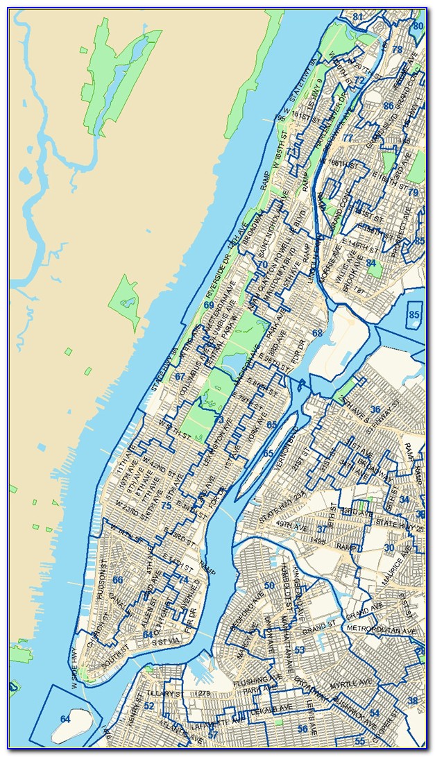 New York Assembly District Map
