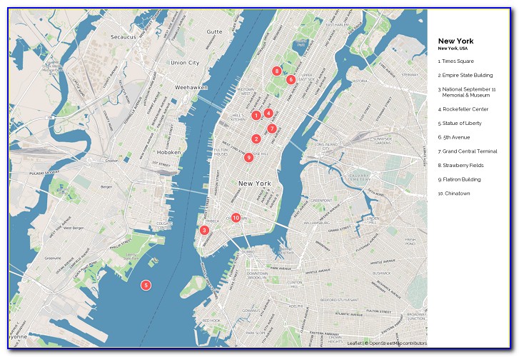 Newyork Tourist Map Small