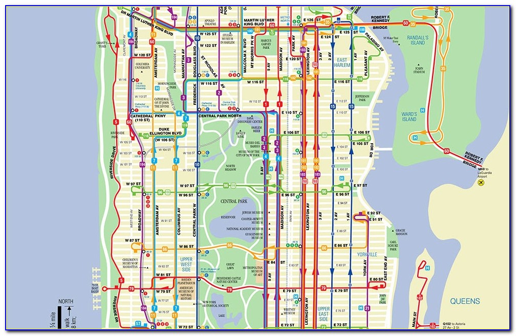 Nyc Mta Bus Map Manhattan