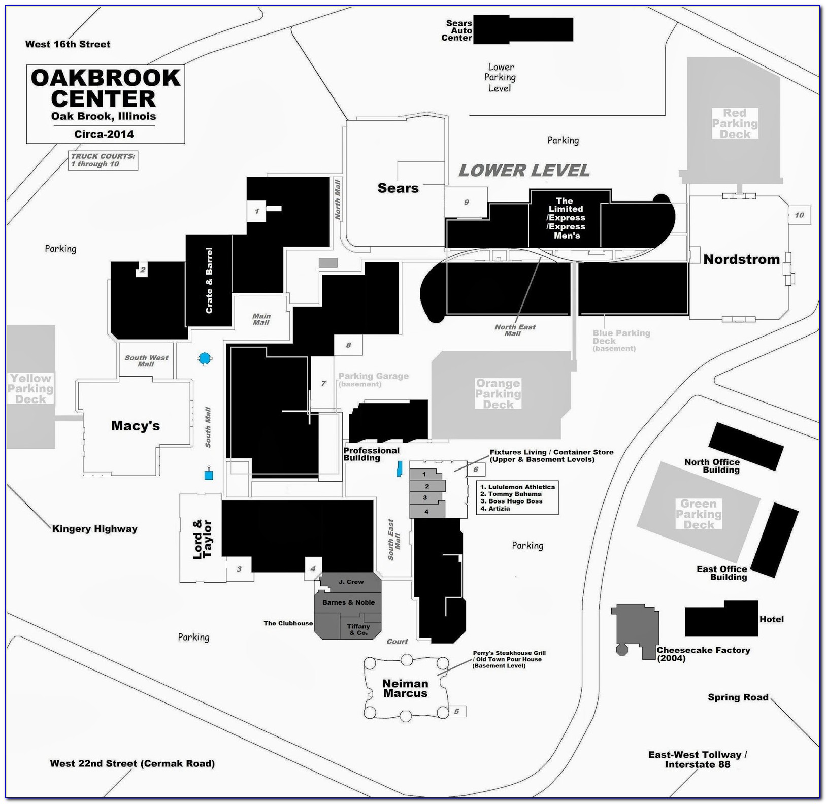 Oakbrook Center Map Pdf