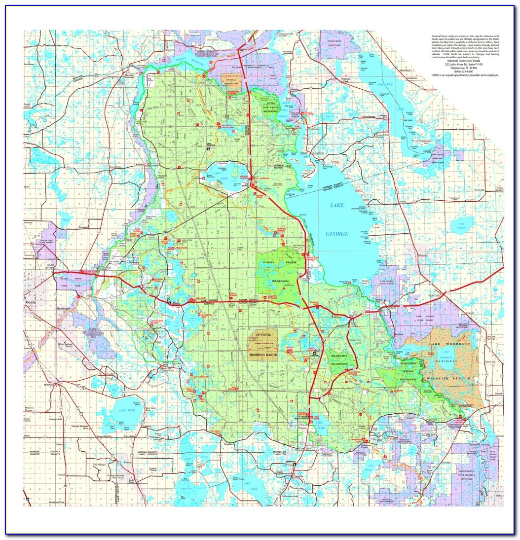 Ocala National Forest Map Online
