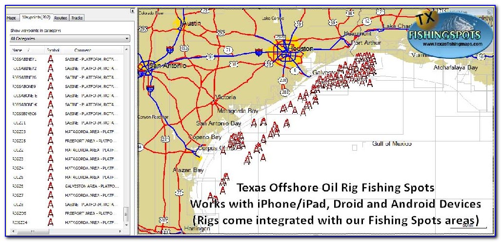 Offshore Oil Rigs Gulf Of Mexico Map