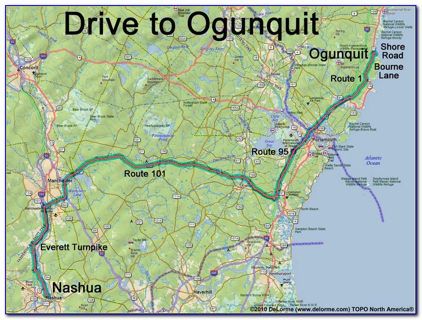 Ogunquit Maine Street Map