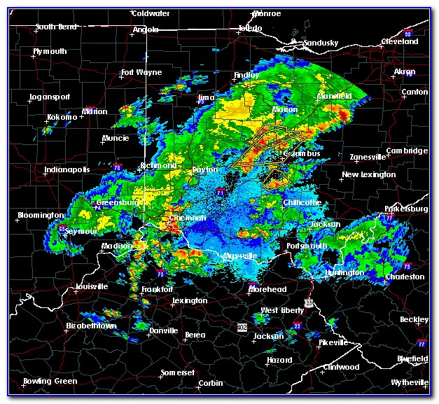 Ohio Weather Warnings Map
