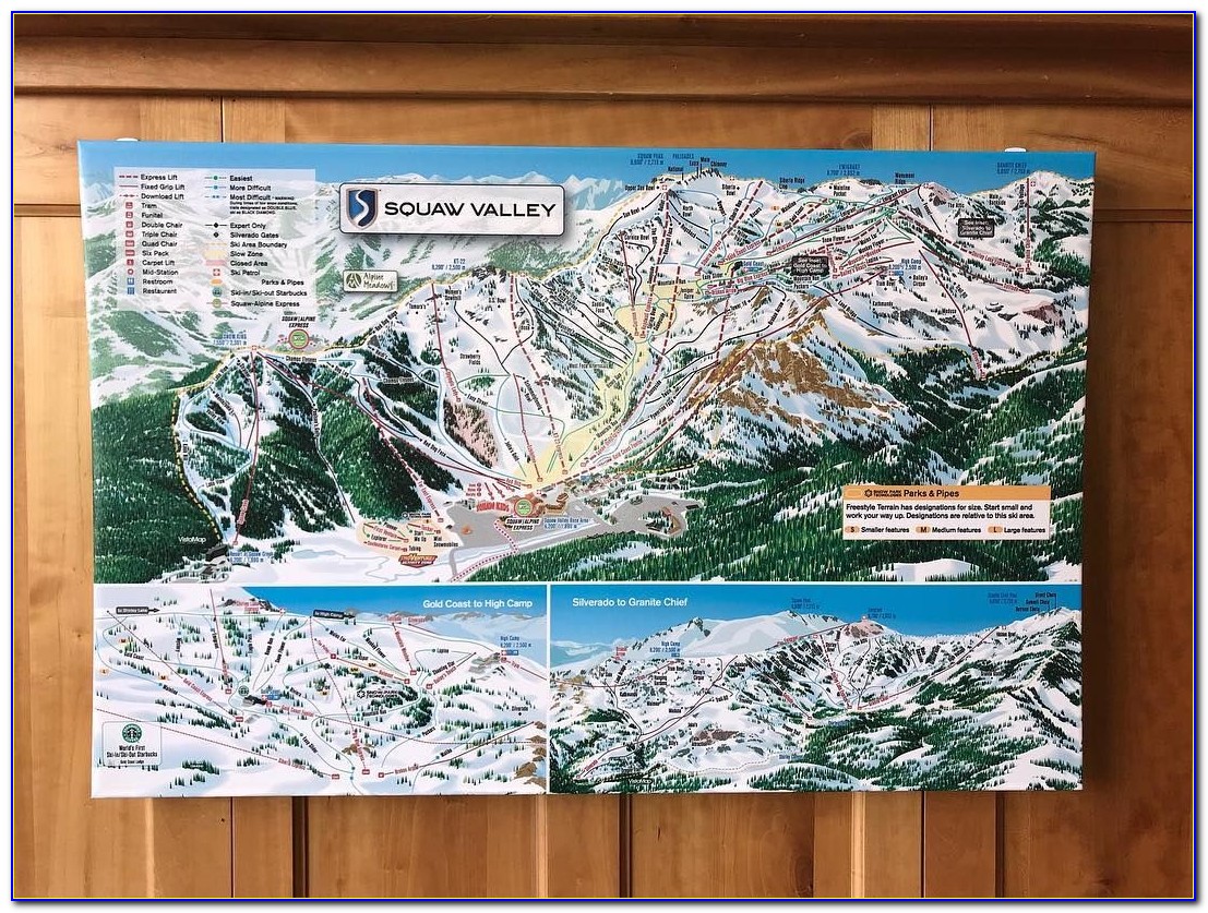 Old Squaw Valley Trail Map