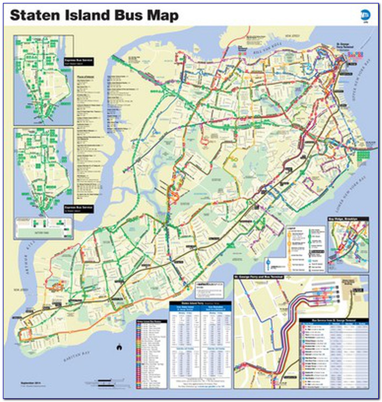 Old Staten Island Bus Map