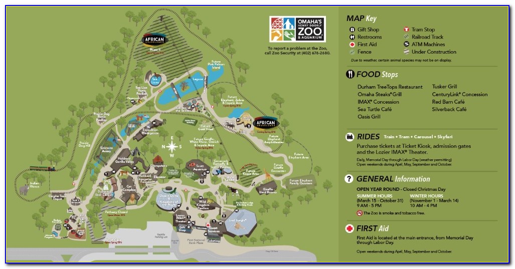 Omaha Henry Doorly Zoo Map 2019