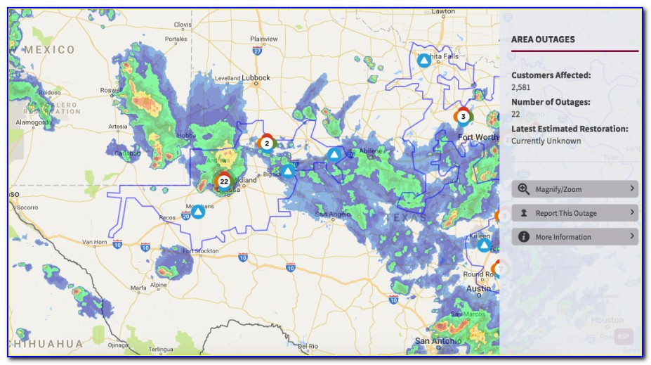 Oncor Power Outage Map For Texas