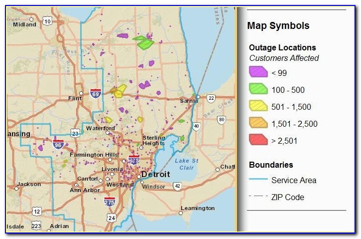 Onsumers Energy West Michigan Power Outage Map