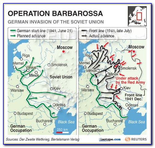 Operation Barbarossa Detailed Map