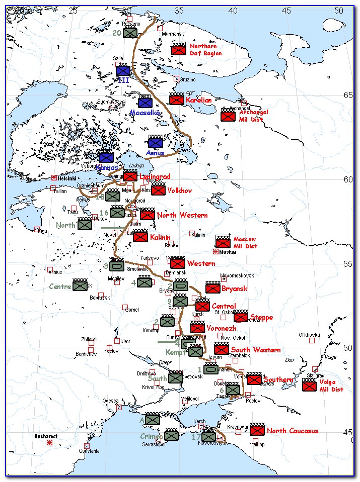 Operation Barbarossa Maps