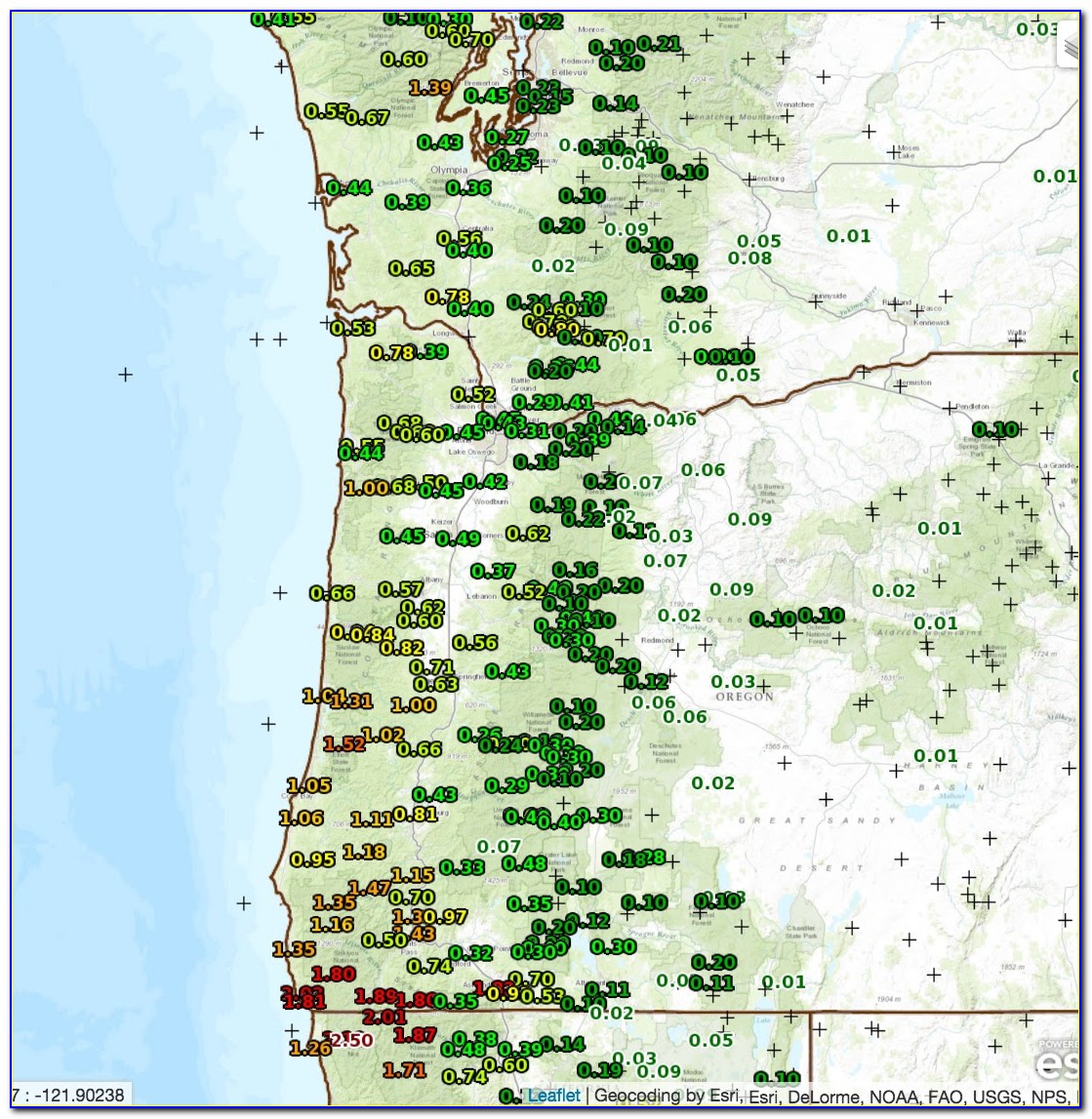 Oregon Weather Zone Map