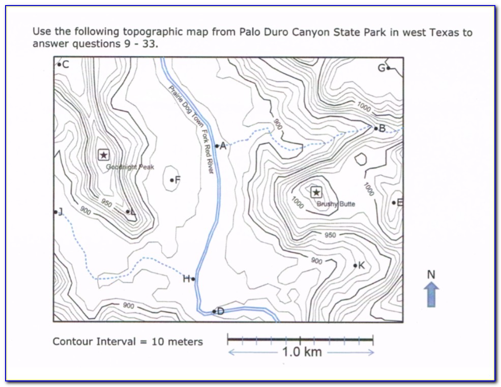 Palo Duro Canyon Map Pdf