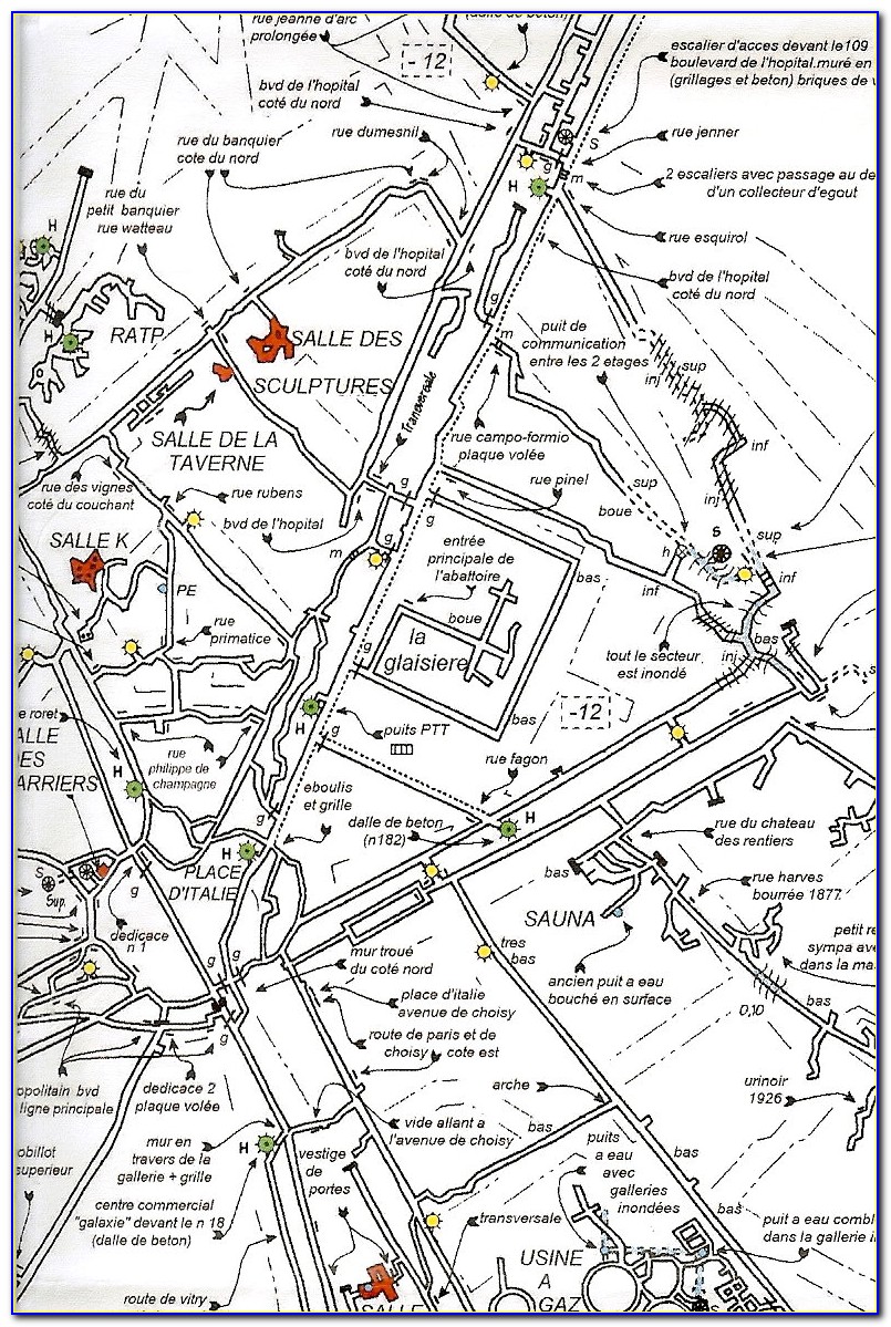 Paris Catacombs Map Illegal