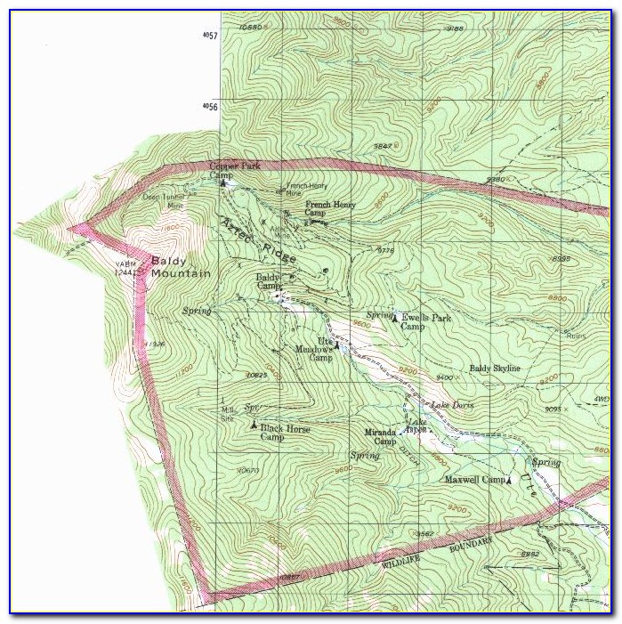 Philmont Boy Scout Ranch Map