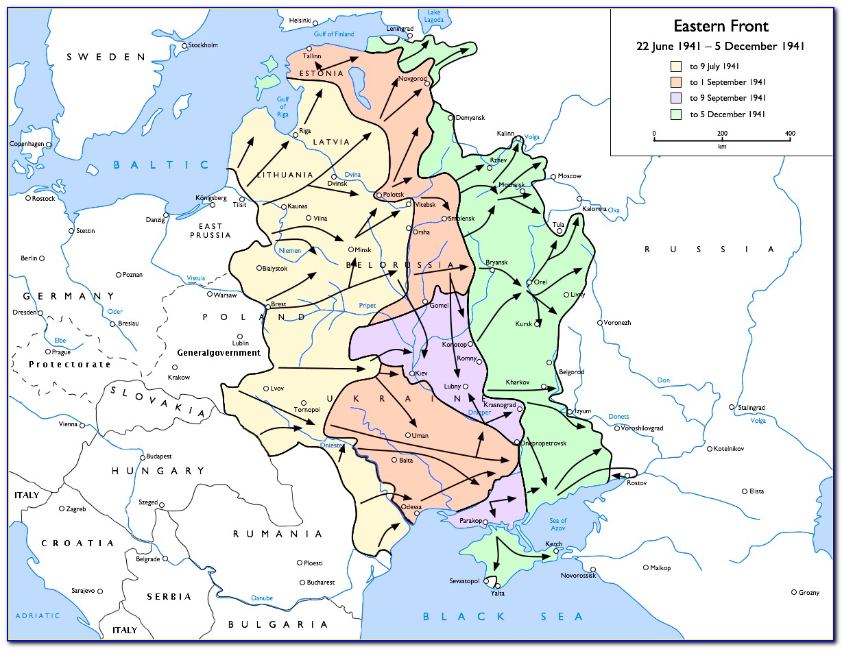 Plan Operation Barbarossa Map