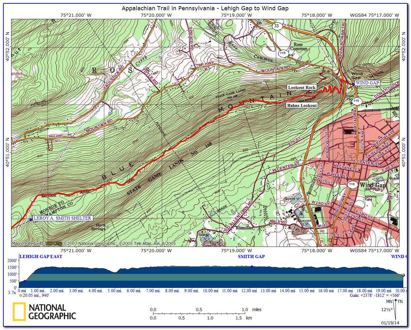 Printable Appalachian Trail Map Pdf