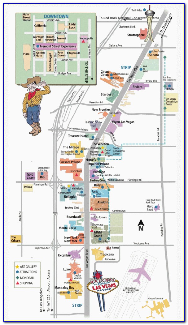 Printable Map Of Las Vegas Strip 2019