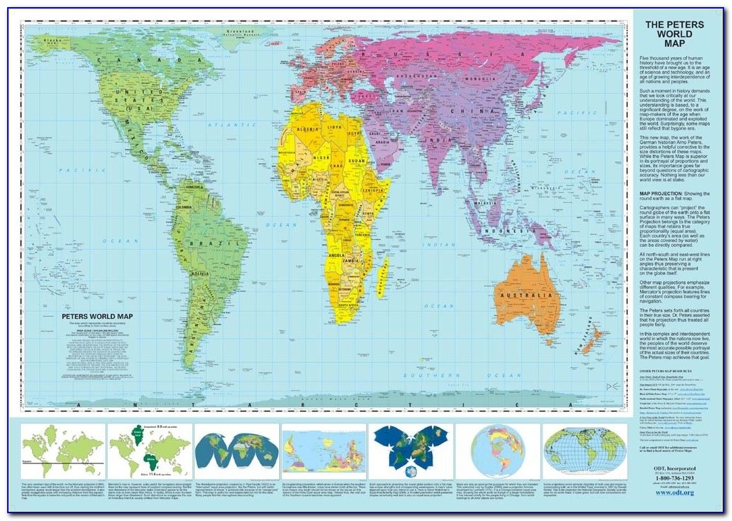 Proportionally Accurate World Map To Buy