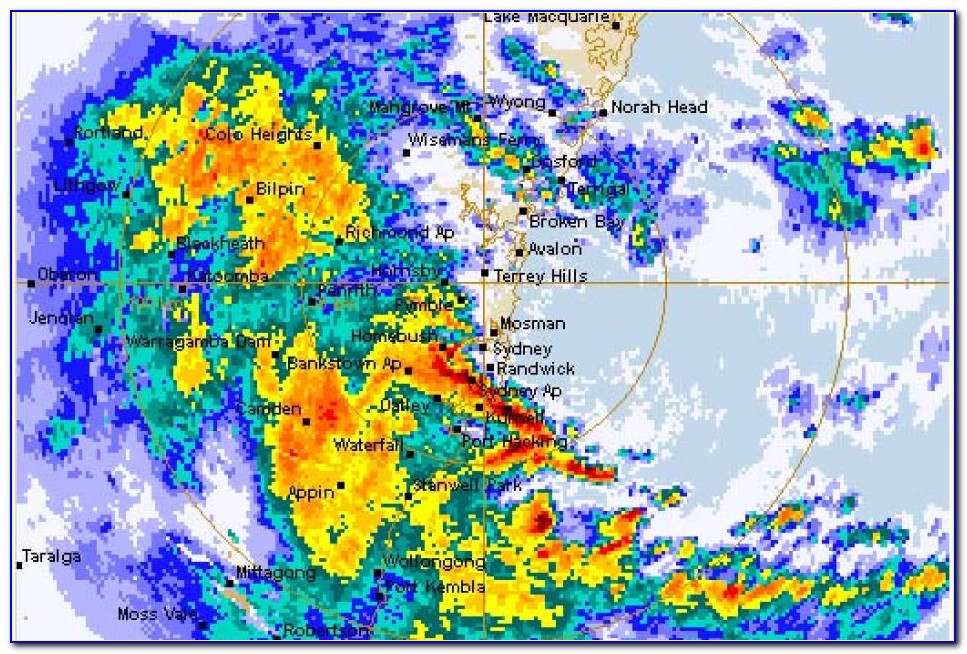 Rain Radar Map Nsw