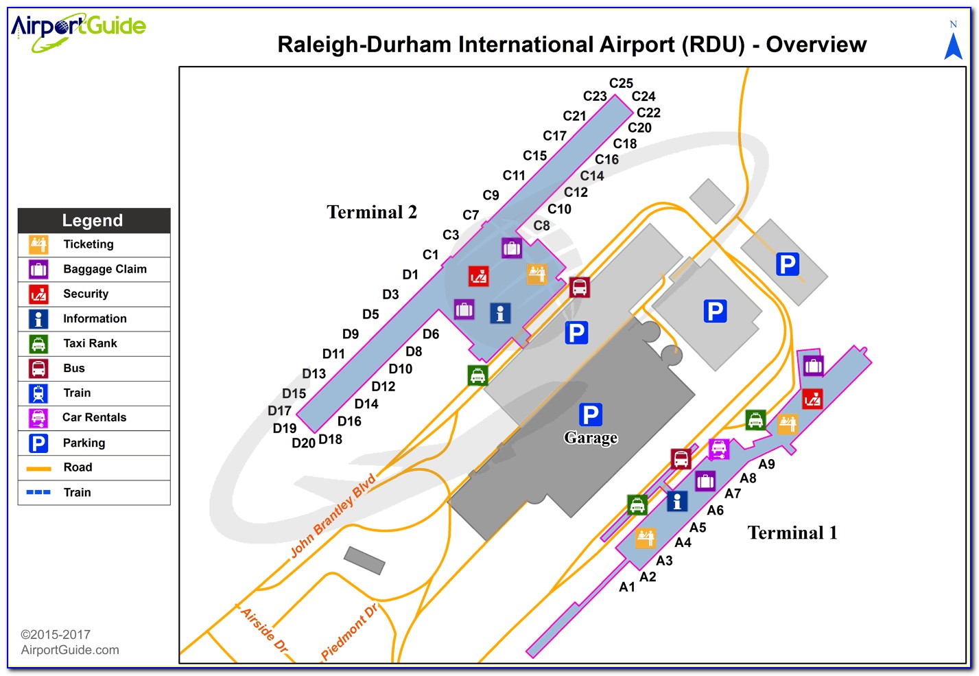 Rdu Airport Map Food