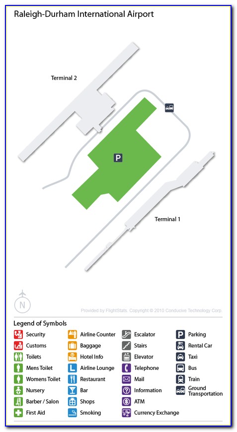 Rdu Airport Map Terminal 2