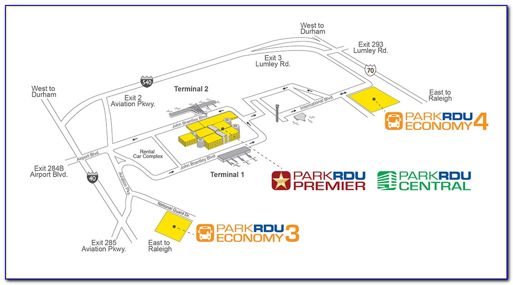 Rdu Airport Parking Map
