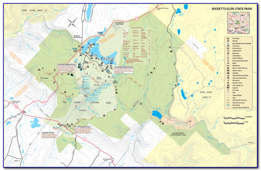 Ricketts Glen State Park Map Pdf