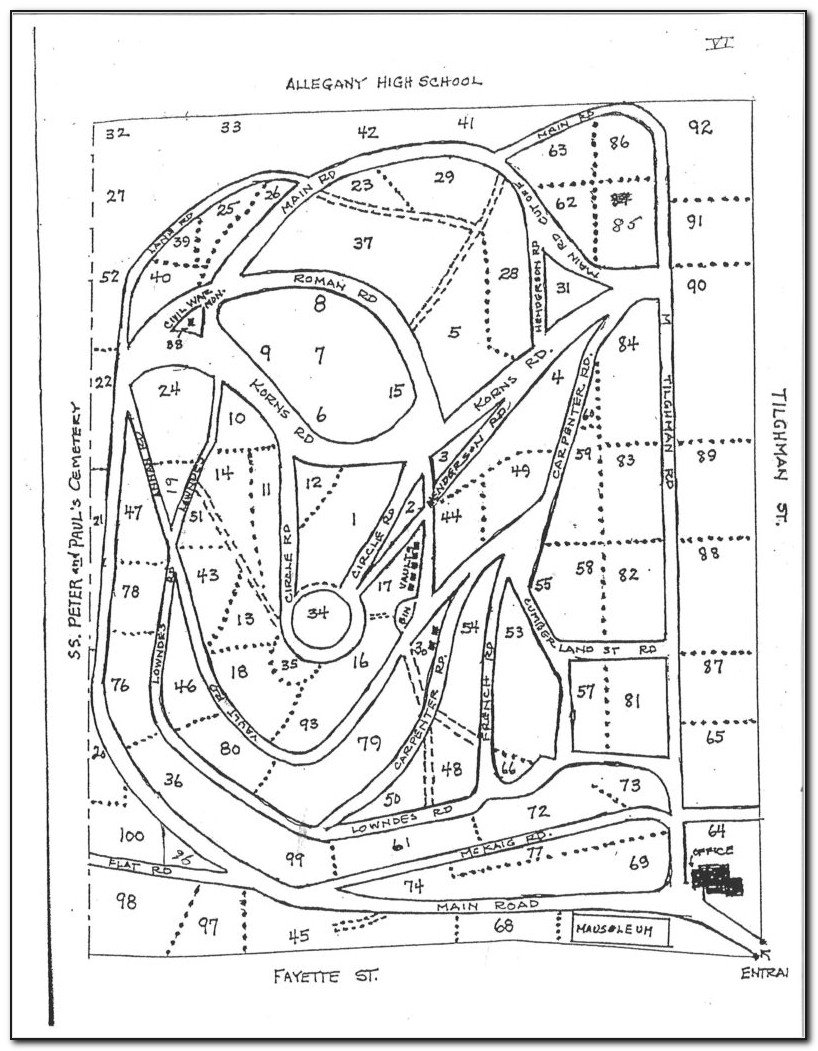 Rose Hill Cemetery Map Macon