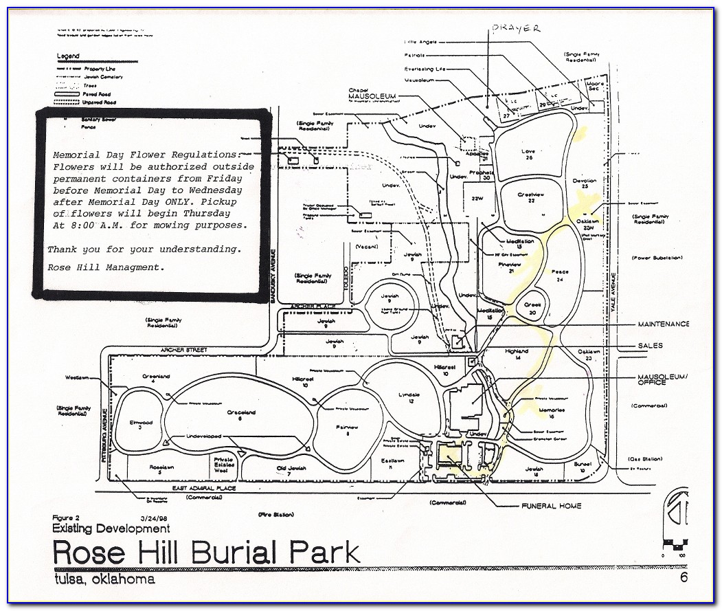 Rose Hill Cemetery Oxford Map