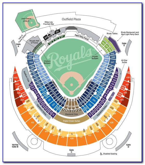 Royals Stadium Seating Map