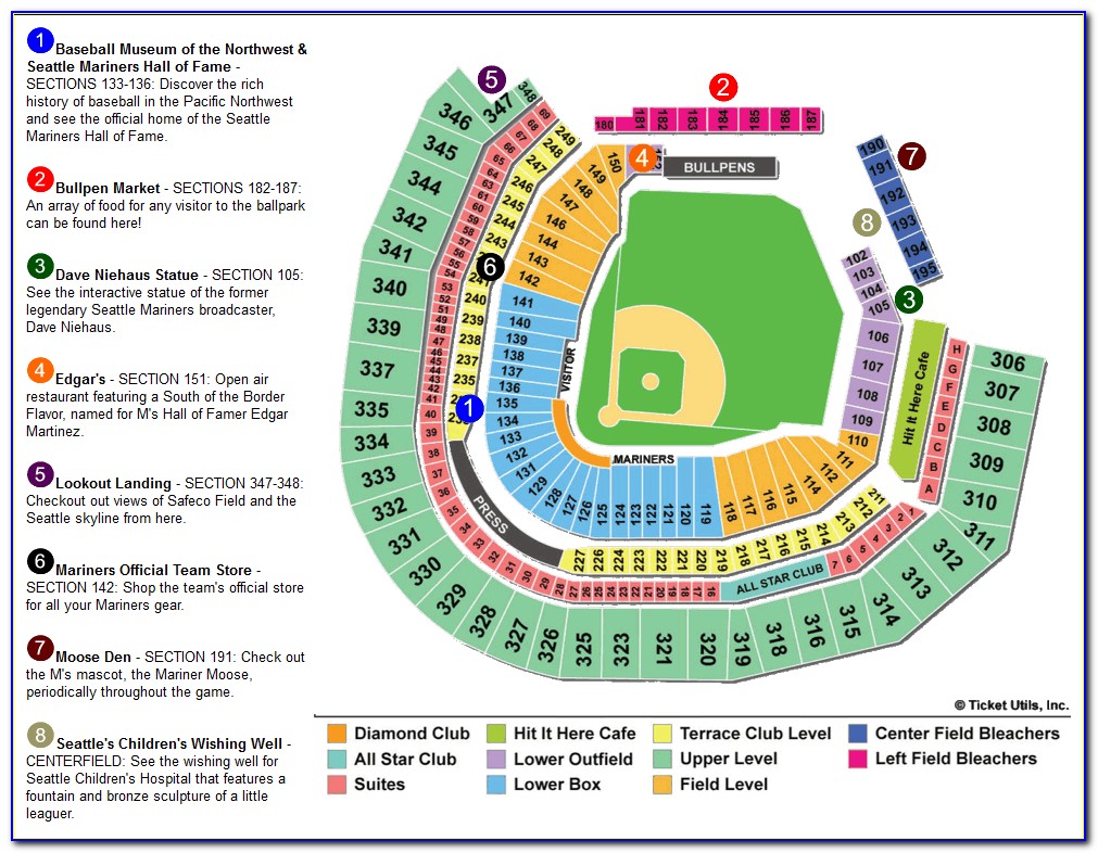 Safeco Field Map