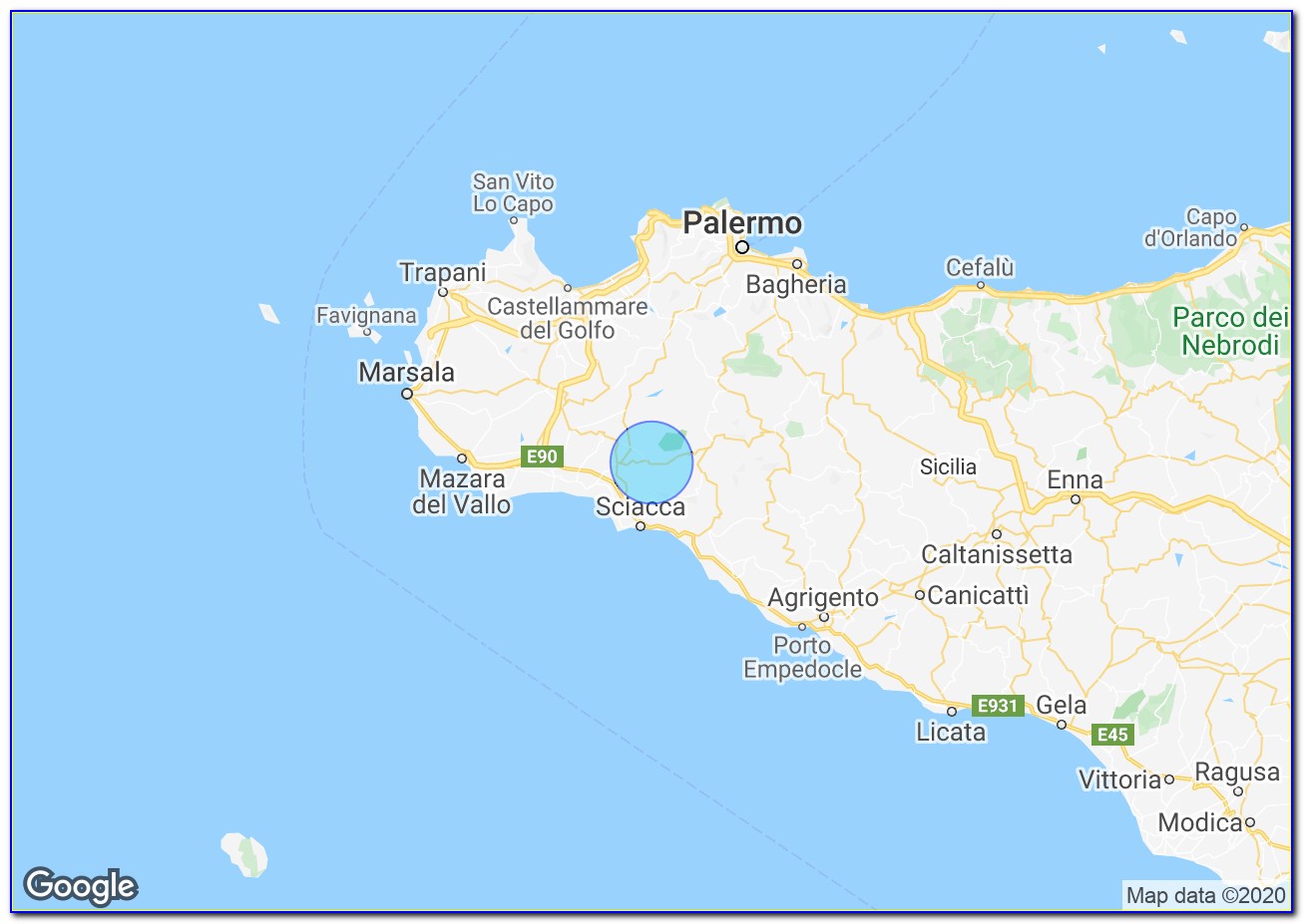 Sambuca Sicily Map
