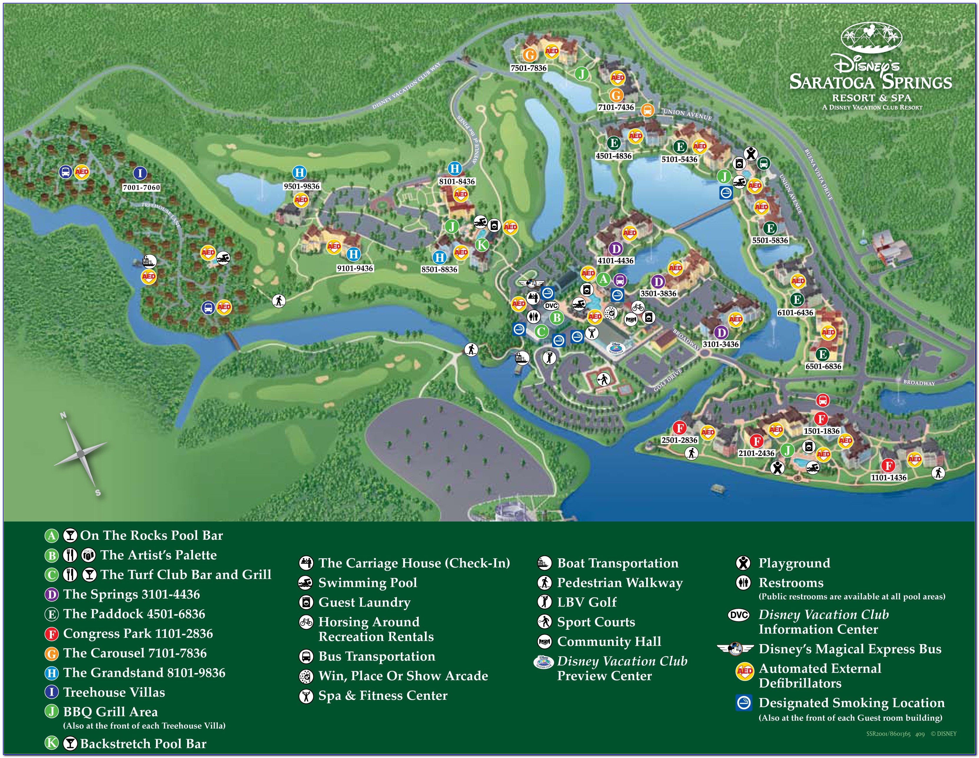 Saratoga Springs Disney Map 2019