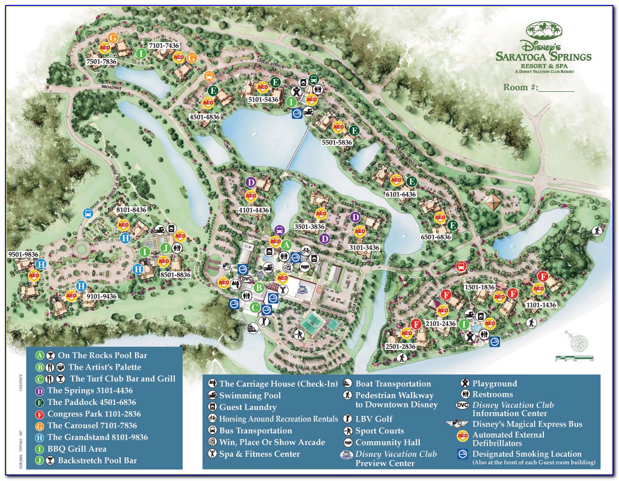 Saratoga Springs Disney Map 2020