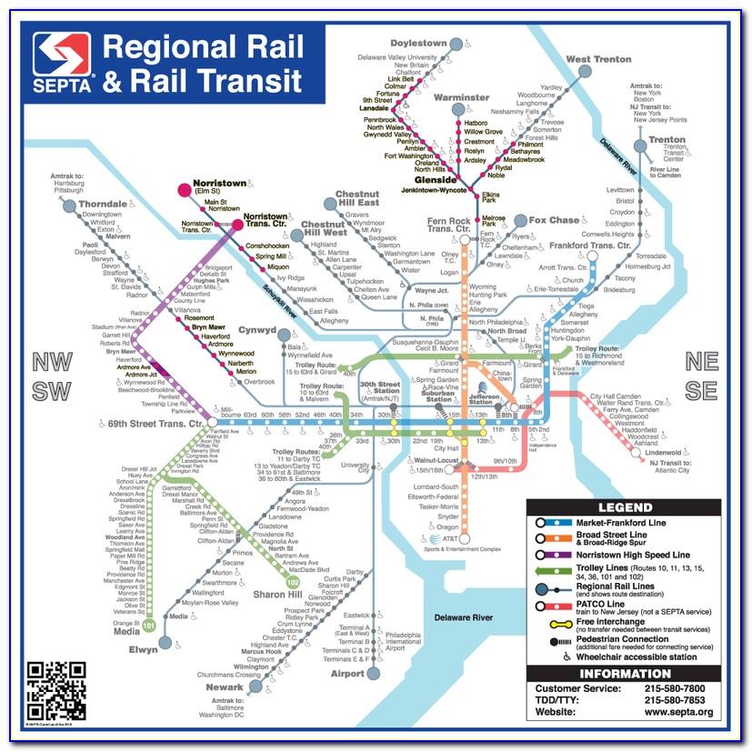 Septa Regional Train Map