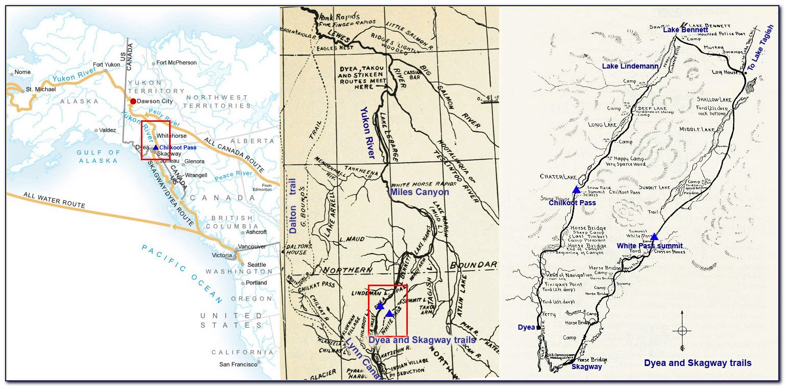 Skagway Alaska Road Map