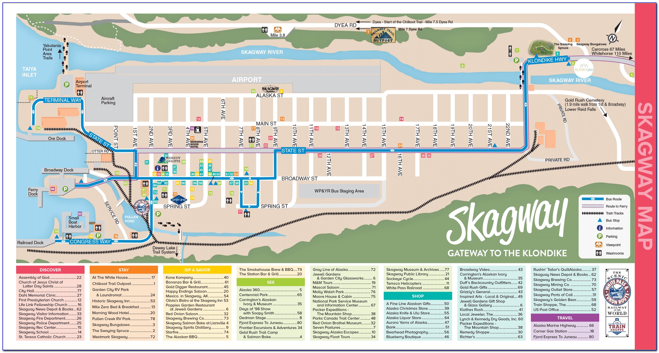 Skagway Alaska Train Map