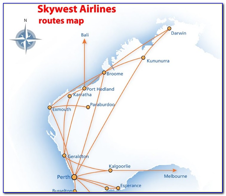 Skywest Route Map 2021