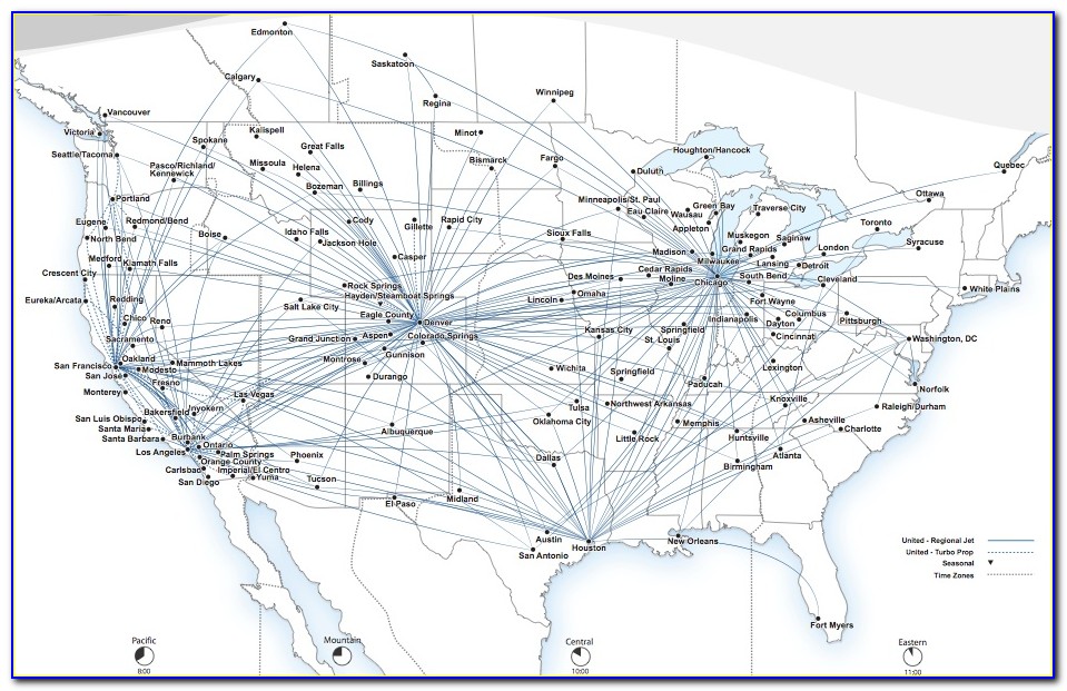 Skywest Route Map