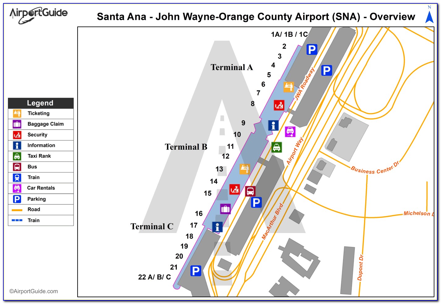 Sna Airport Map Food