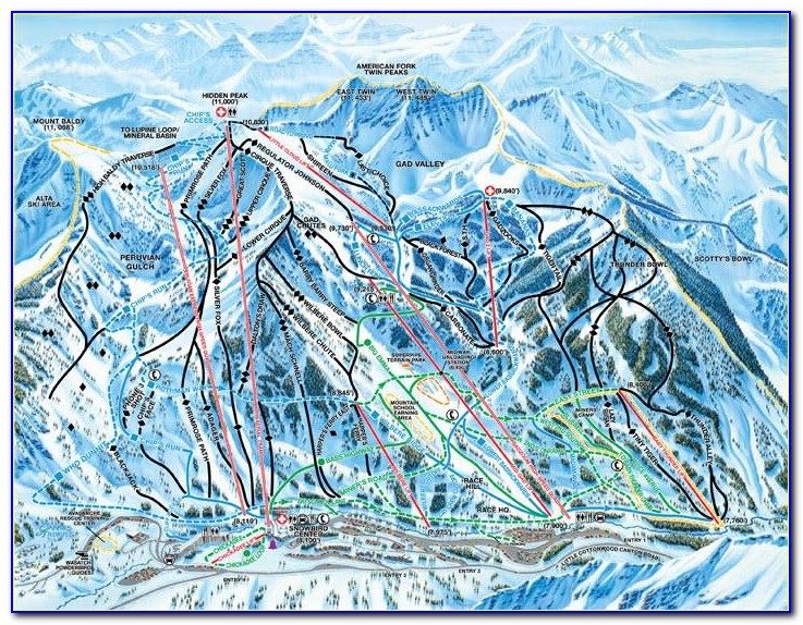 Snowbird Ski Map Pdf