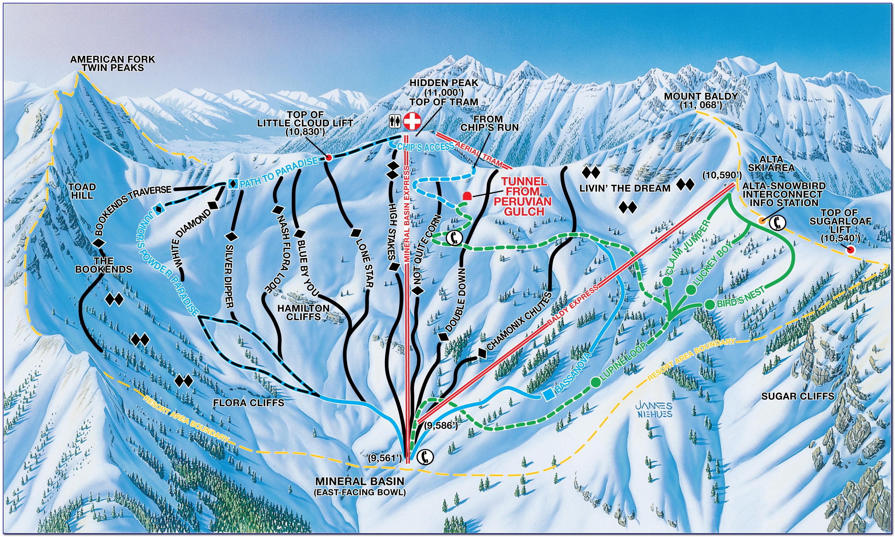 Snowbird Ski Patrol Map