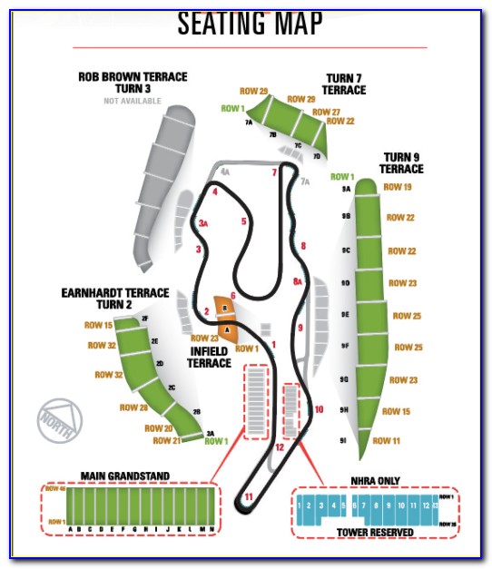 Sonoma Raceway Seating Map