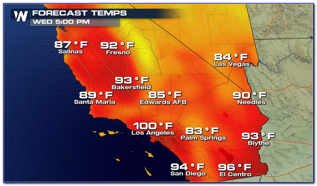 Southern California Weather Map Today