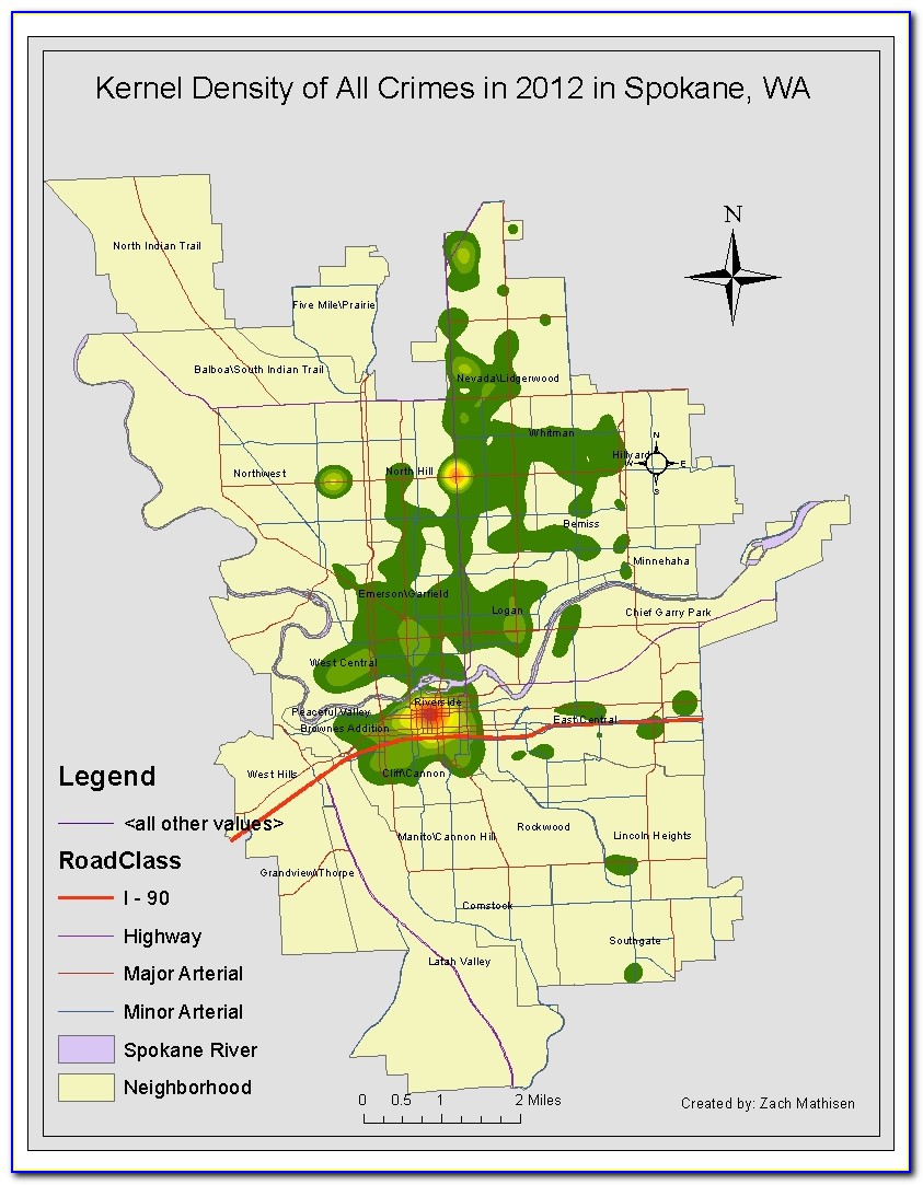 Spokane City Crime Map