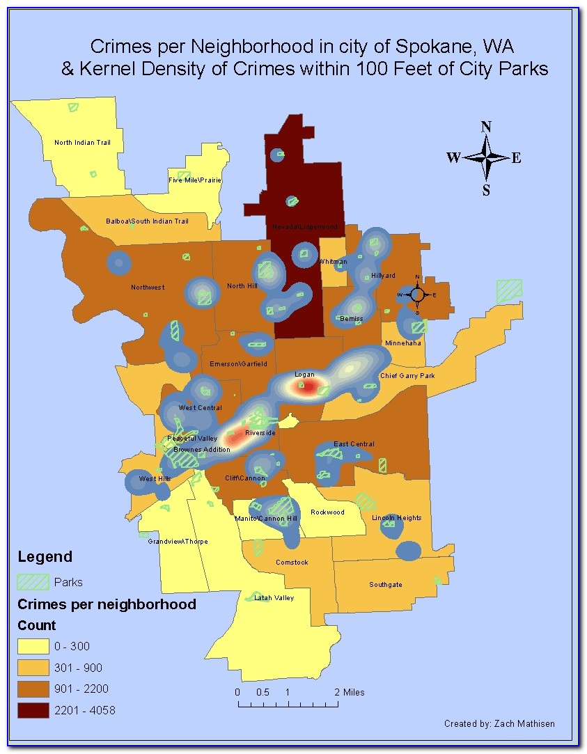Spokane Crime Rate Map