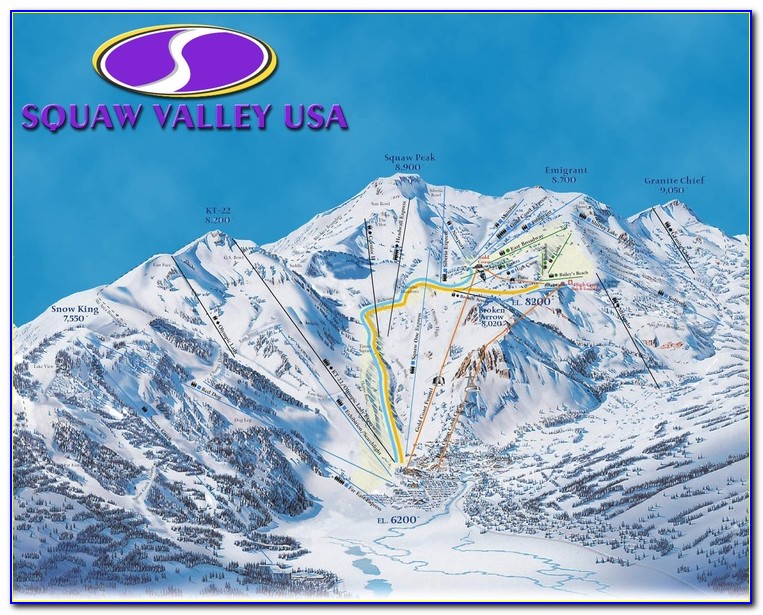 Squaw Valley Park Trail Map