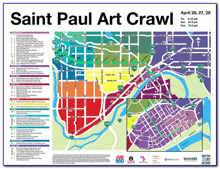 St Paul Skyway System Map