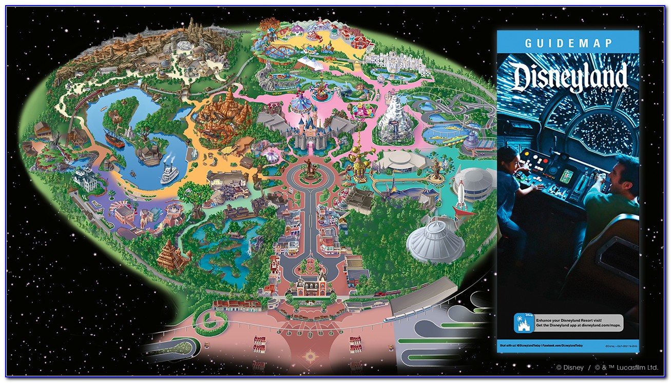 Star Wars Land Map Disney